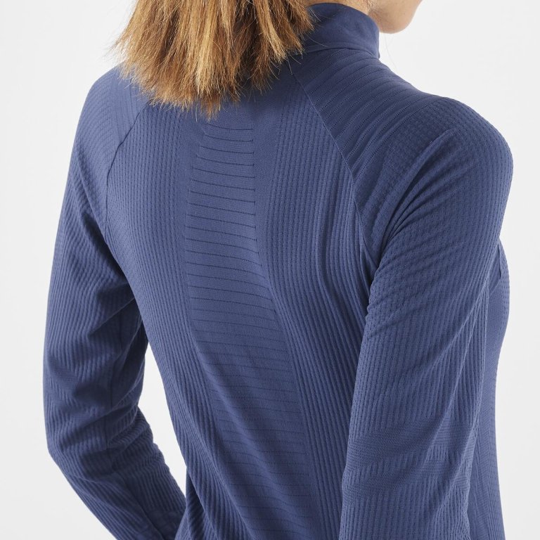 Футболка Salomon Essential Seamless W - синя