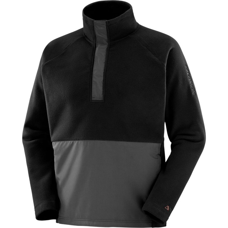 Кофта Salomon Outlife Polartec HZ - чорна