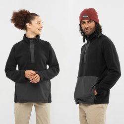 Кофта Salomon Outlife Polartec HZ - чорна