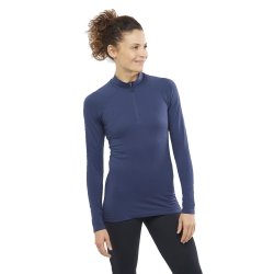 Футболка Salomon Essential Seamless W - синя