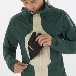 Куртка Salomon MTN GTX 3L M - зелений/бежевий
