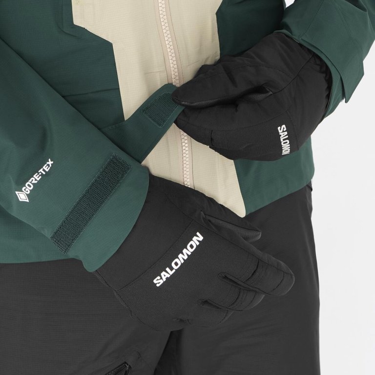 Куртка Salomon MTN GTX 3L M - зелений/бежевий