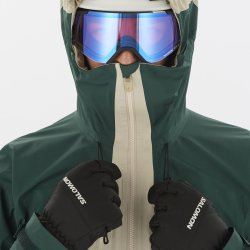 Куртка Salomon MTN GTX 3L M - зелений/бежевий