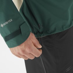 Куртка Salomon MTN GTX 3L M - зелений/бежевий