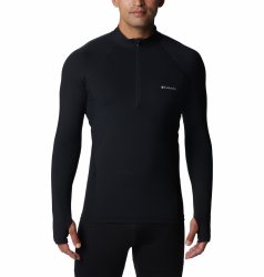 Футболка Columbia Midweight Stretch з довгим рукавом на блискавці M - чорна
