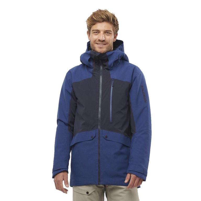 Куртка Salomon Untracked M Jacket - синя/чорна