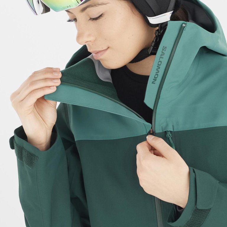 Куртка Salomon Stance 3L Jacket W - зелена