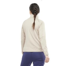 Куртка Salomon MTN Hybrid Mid W Jacket - бежево-фіолетова