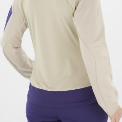 Куртка Salomon MTN GTX® Softshell JKT W - бежевий/фіолетовий
