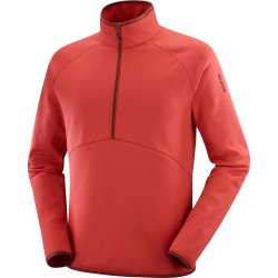 Кофта Salomon Essential Warm HZ Mid M - червона
