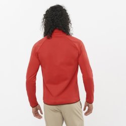 Кофта Salomon Essential Warm HZ Mid M - червона