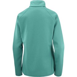 Кофта Salomon Essential Warm HZ Mid W Sweatshirt - зелена