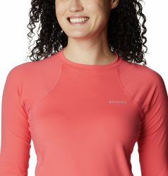 Tričko Columbia Midweight Stretch Long Sleeve Top W - lososová