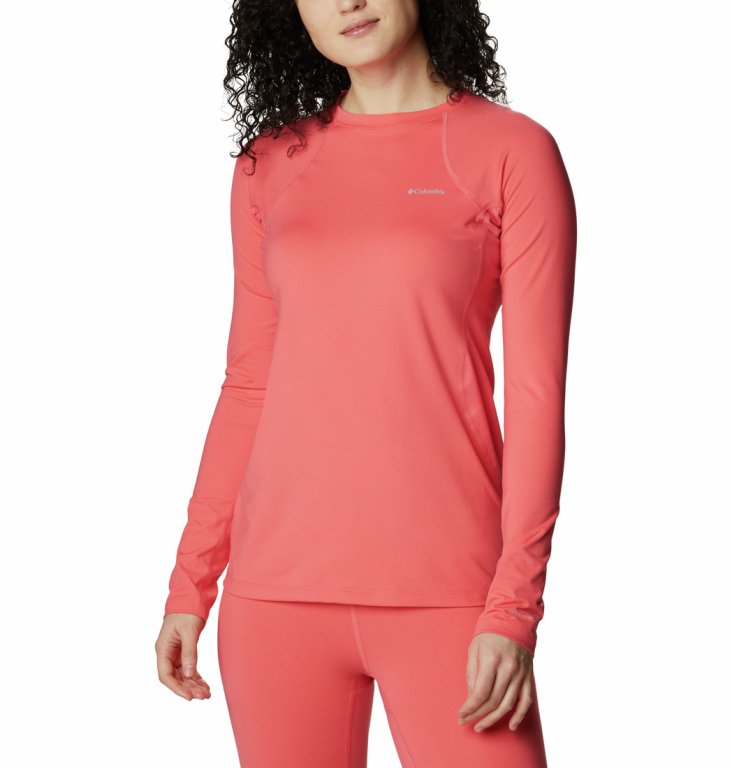 Tričko Columbia Midweight Stretch Long Sleeve Top W - lososová