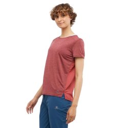 Футболка Salomon OUTLINE SUMMER SS TEE W - червона