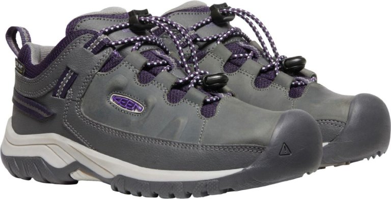 Взуття дитяче Keen Targhee Low WP J - сіре/фіолетове