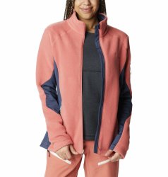 Світшот Columbia Titan Pass™ 2.0 II Fleece W - лосось/темно-синій