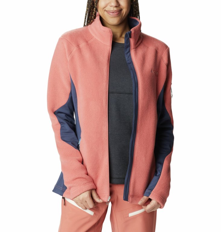 Світшот Columbia Titan Pass™ 2.0 II Fleece W - лосось/темно-синій