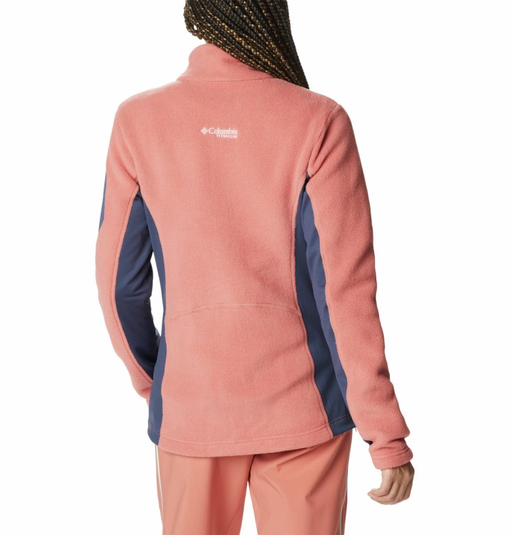 Світшот Columbia Titan Pass™ 2.0 II Fleece W - лосось/темно-синій