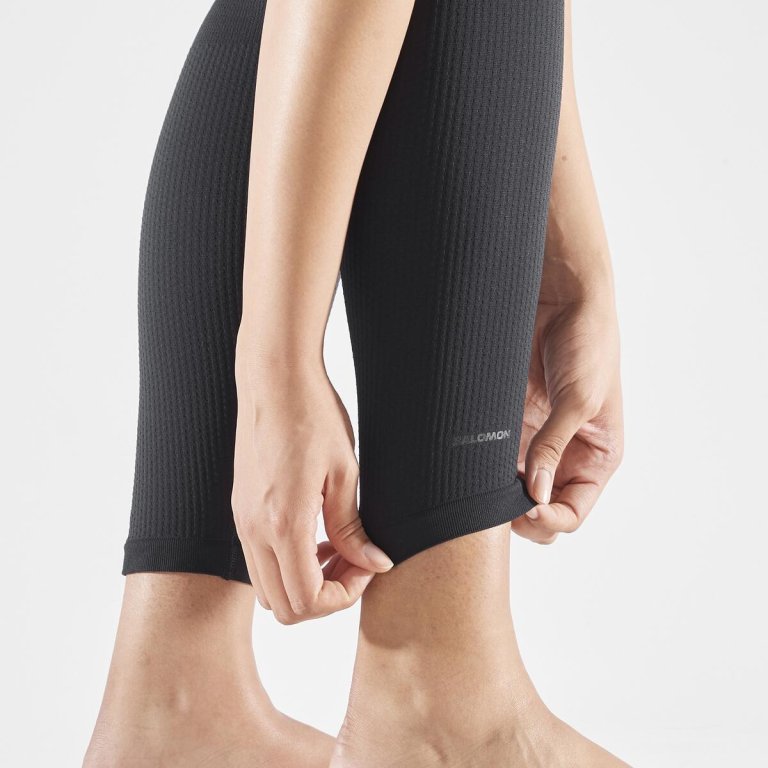 Легінси Salomon Essential Warm Seamless Tights W - чорні
