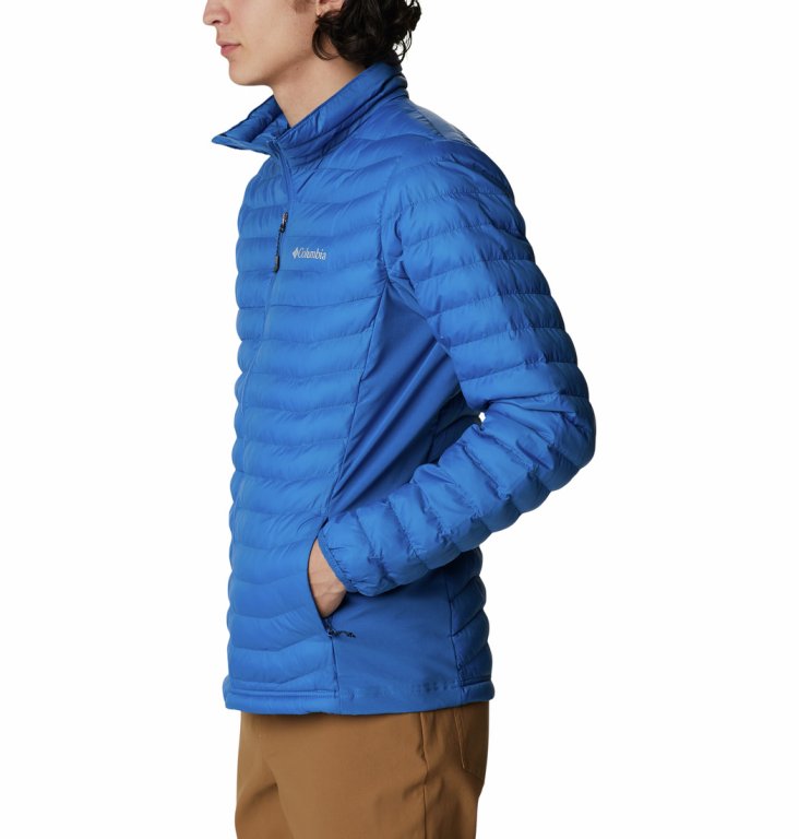 Bunda Columbia Powder Pass™ Jacket M - modrá