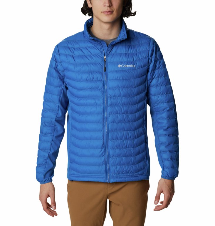 Bunda Columbia Powder Pass™ Jacket M - modrá