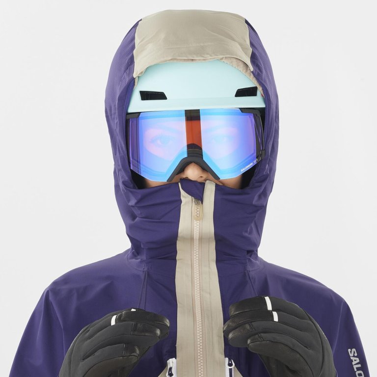 Куртка Salomon Mountain GTX 3L Jacket W - фіолетова
