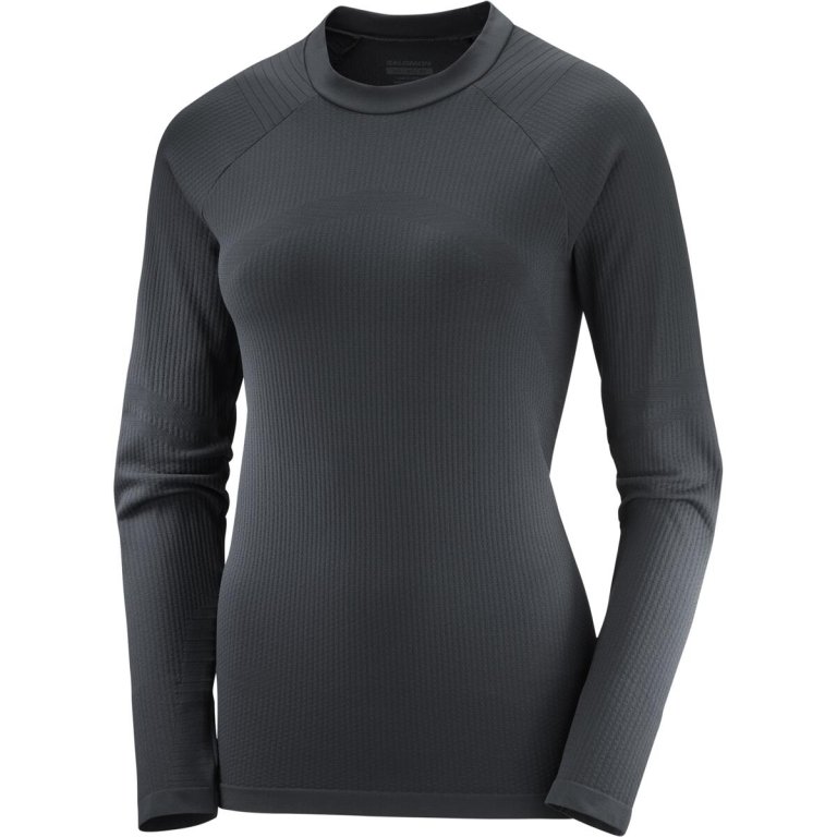 Футболка Salomon Essential Warm LS Top W - чорна