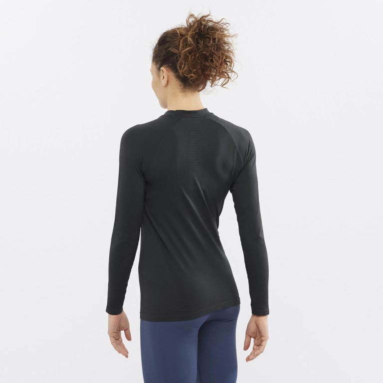 Футболка Salomon Essential Warm LS Top W - чорна