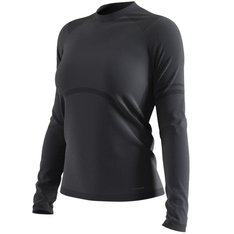 Футболка Salomon Essential Warm LS Top W - чорна