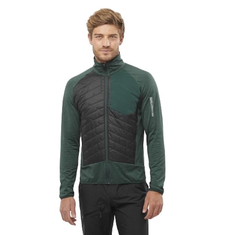 Куртка Salomon Mountain Hybrid Mid M Jacket - зелена