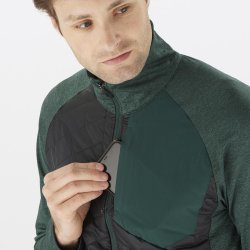 Куртка Salomon Mountain Hybrid Mid M Jacket - зелена