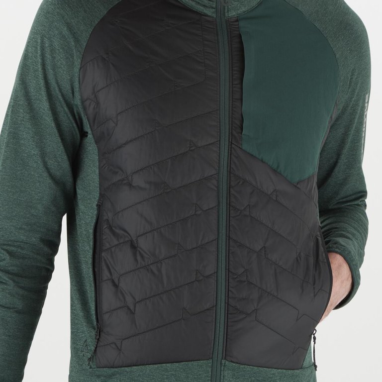 Куртка Salomon Mountain Hybrid Mid M Jacket - зелена