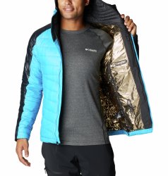 Bunda Columbia Platinum Peak™ Hooded Jacket M - modrá/černá