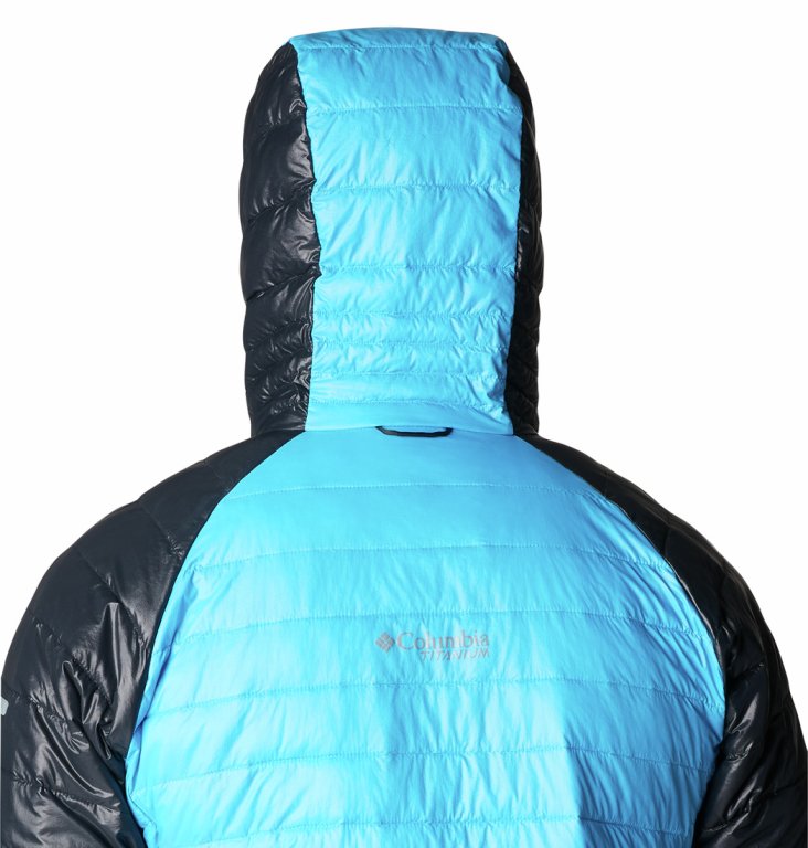 Bunda Columbia Platinum Peak™ Hooded Jacket M - modrá/černá