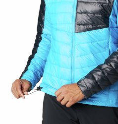 Bunda Columbia Platinum Peak™ Hooded Jacket M - modrá/černá