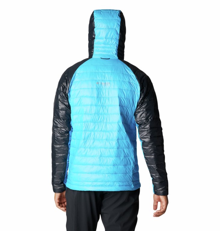 Bunda Columbia Platinum Peak™ Hooded Jacket M - modrá/černá