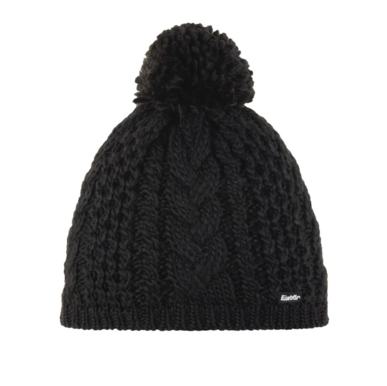 Шапка Eisbär Afra Pompon MÜ - чорна