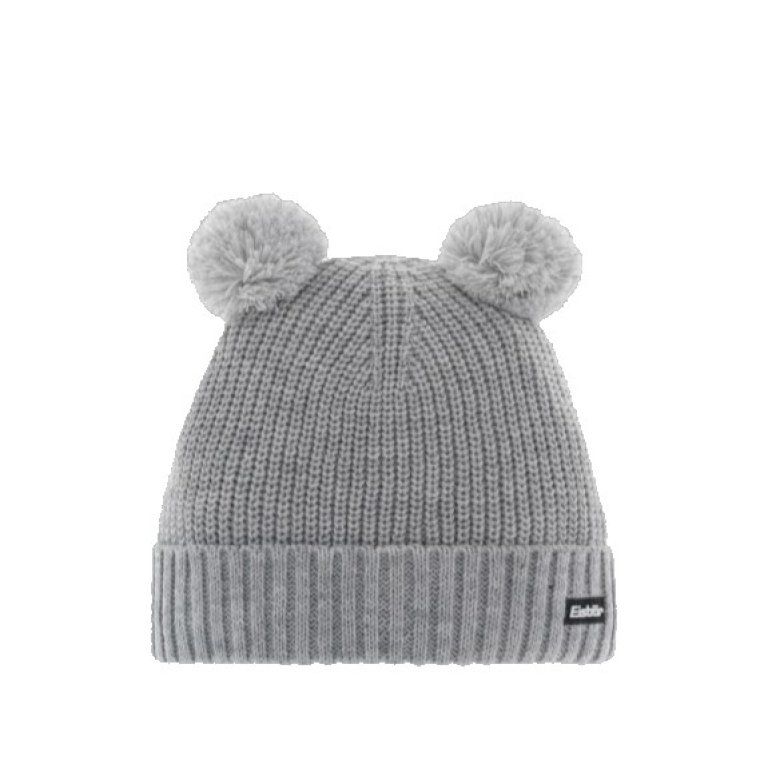 Шапочка Eisbär Ponti Pompon MÜ Kids - сіра