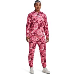 Штани спортивні жіночі Under Armour Rival Terry Print Jogger W - рожеві