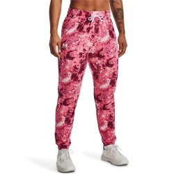 Штани спортивні жіночі Under Armour Rival Terry Print Jogger W - рожеві