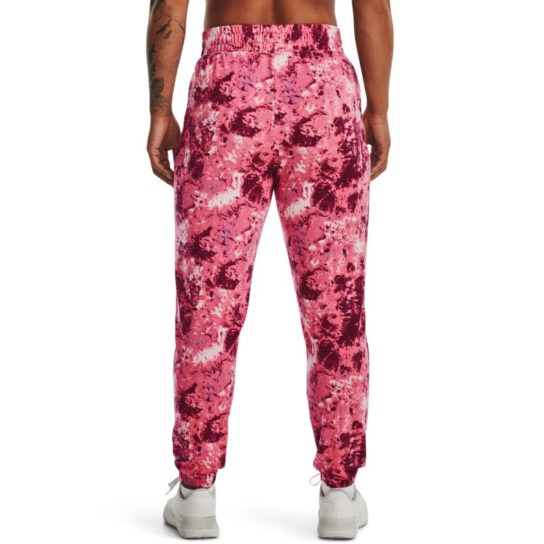 Штани спортивні жіночі Under Armour Rival Terry Print Jogger W - рожеві