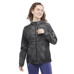 Куртка Salomon Bonatti Cross FZ Hoodie W - чорний/сірий