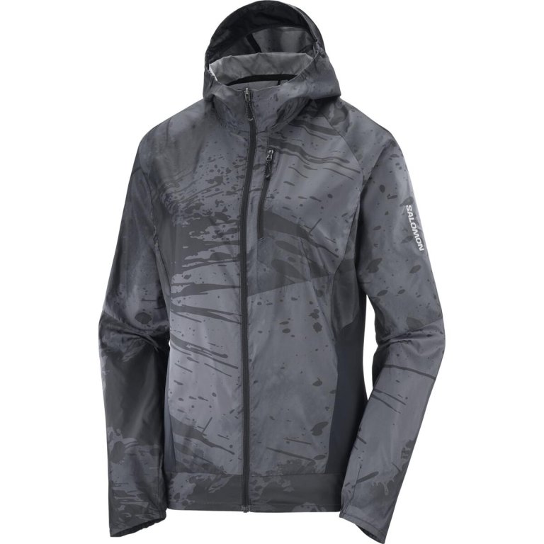 Куртка Salomon Bonatti Cross FZ Hoodie W - чорний/сірий