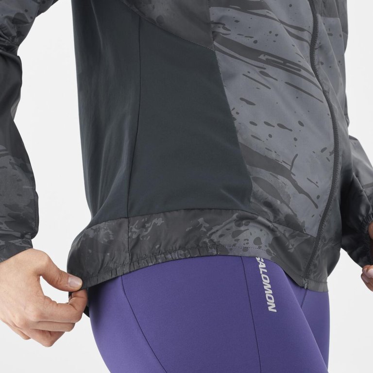 Куртка Salomon Bonatti Cross FZ Hoodie W - чорний/сірий