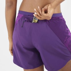 Шорти Salomon Cross 5" Short W - фіолетовий