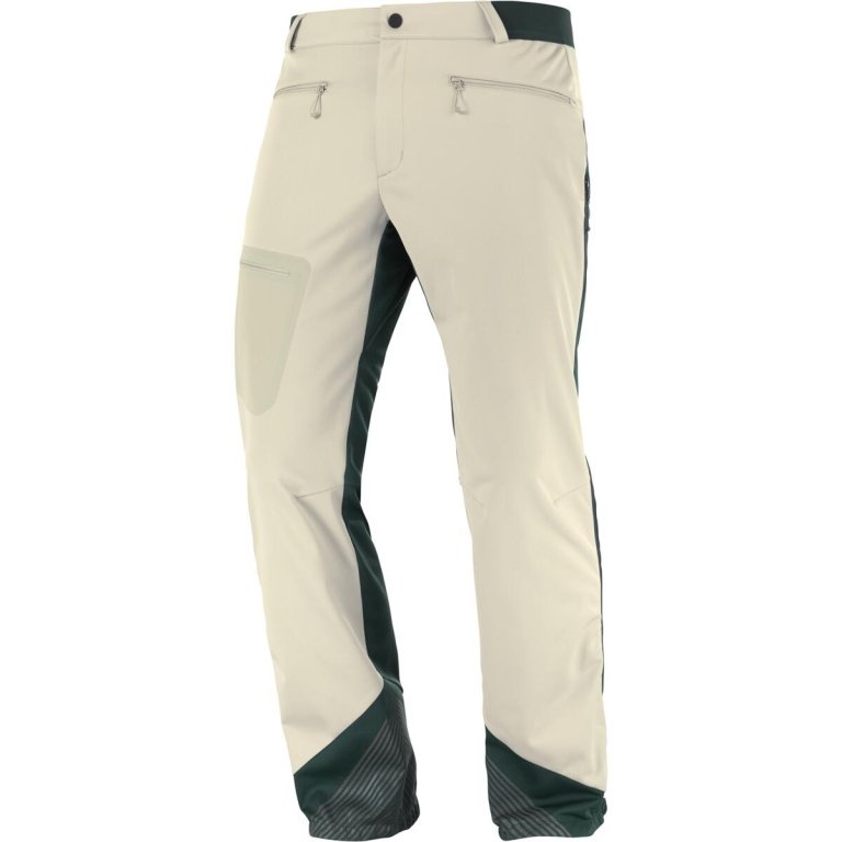 Штани Salomon MTN GTX® Softshell - бежевий/зелений