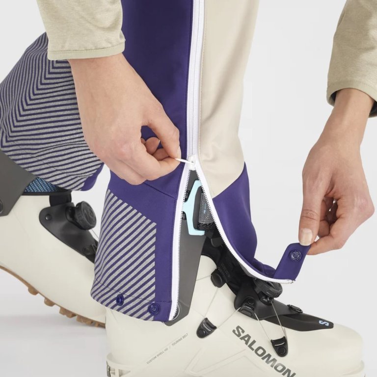 Штани Salomon MTN GTX® Softshell Pant W - білий/синій