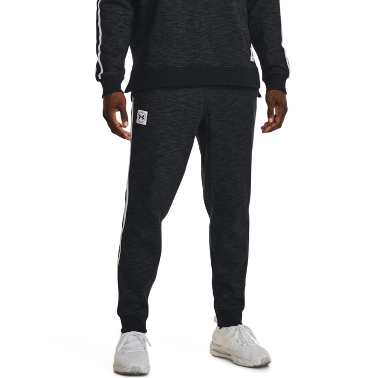 Штани спортивні чоловічі Under Armour UA Essential Heritge Flc Jgr M - чорні
