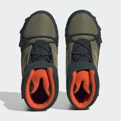 Взуття дитяче Adidas Terrex Snow CF R. Rdy U - оливкові/чорні
